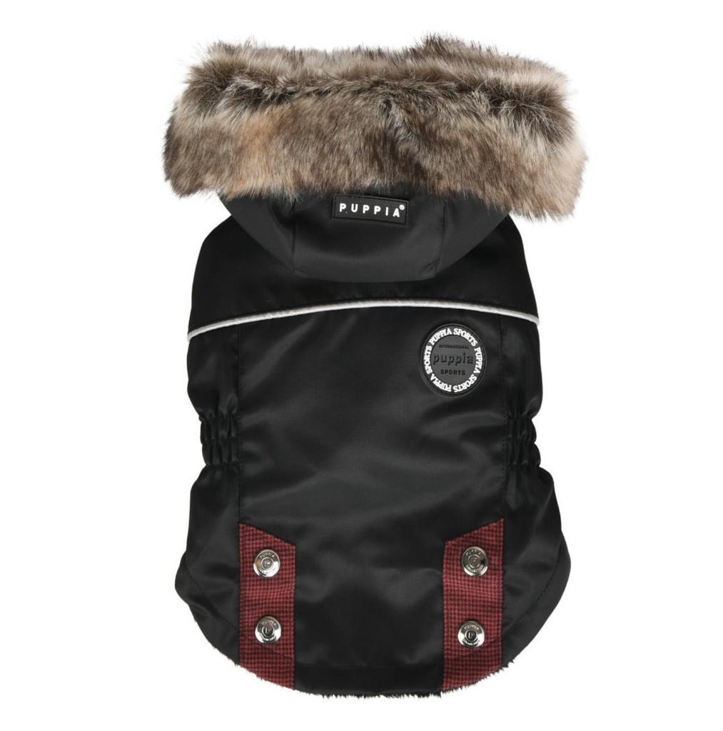 PUPPIA Куртка для собак с капюшоном "Brock", чёрная, L (Южная Корея)