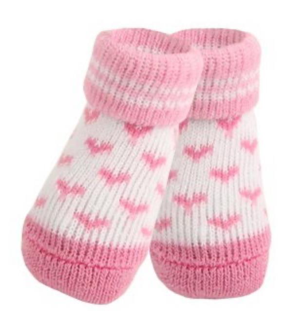 PUPPIA Носки для собак "Angel Heart", розовые сердечки, (Южная Корея)