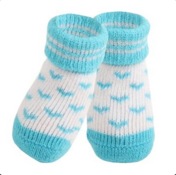 PUPPIA Носки для собак "Angel Heart", голубые сердечки,  (Южная Корея)