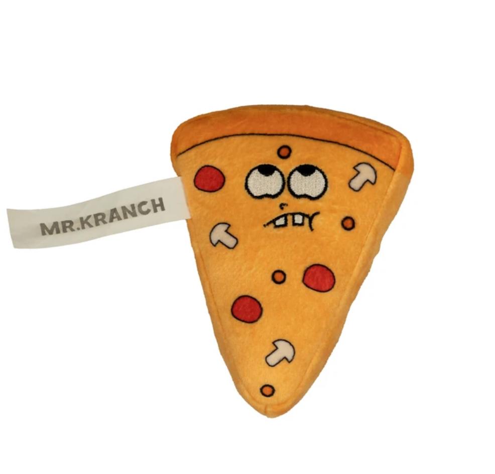 Игрушка Mr.Kranch для собак Кусочек пиццы с пищалкой 11см