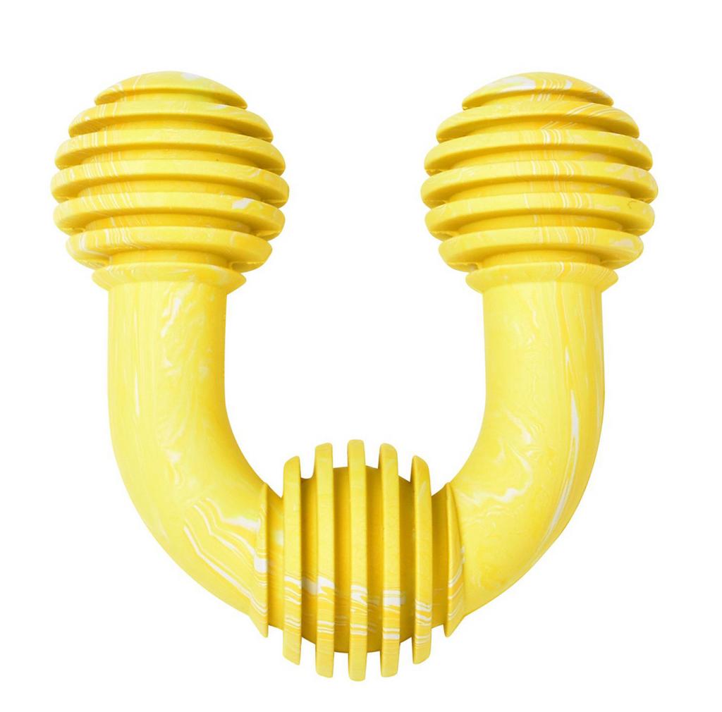 DUVO+ Игрушка для собак резиновая с ароматом банана, "Подкова", жёлтая, 8см (Бельгия)!