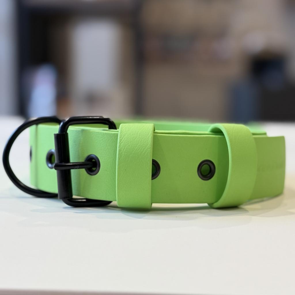Ошейник классический из биотана салатовый