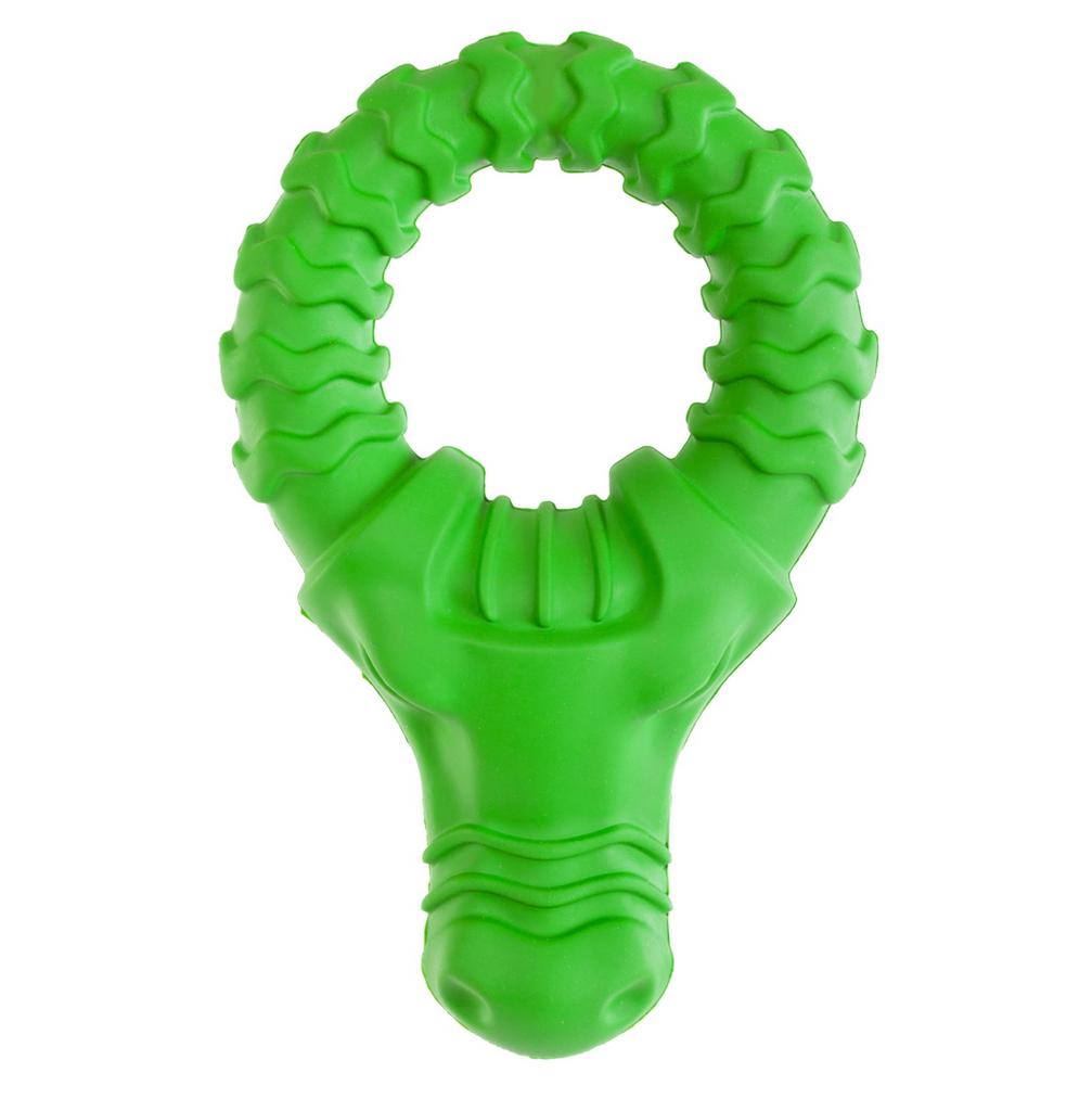 SkyRus Игрушка для собак резиновая "Голова Быка", с пищалкой, 11х4,8х17,5см