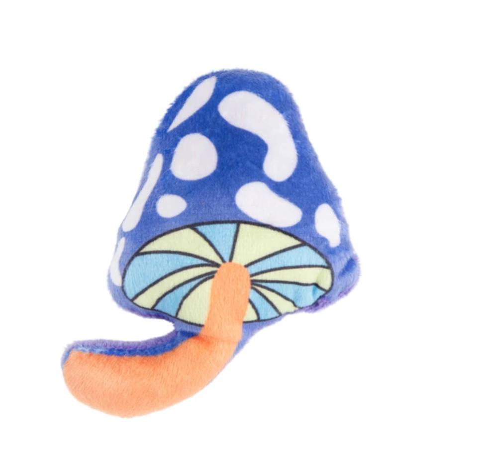 Игрушка Mr.Kranch для кошек Волшебный Грибочек плюшевая с кошачьей мятой 10 см фиолетовая