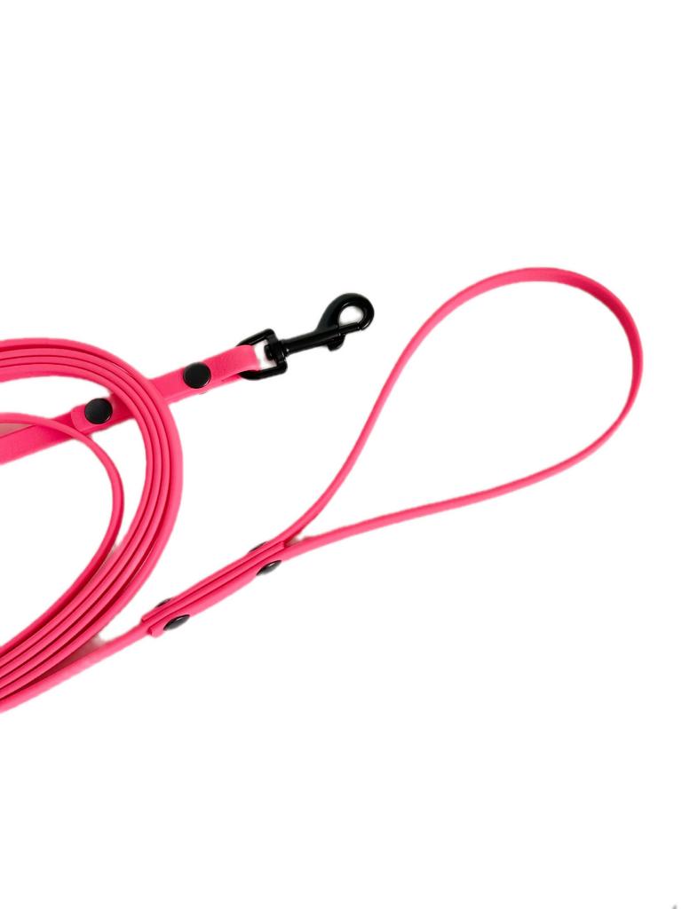 Биотановый поводок розовый 3 м