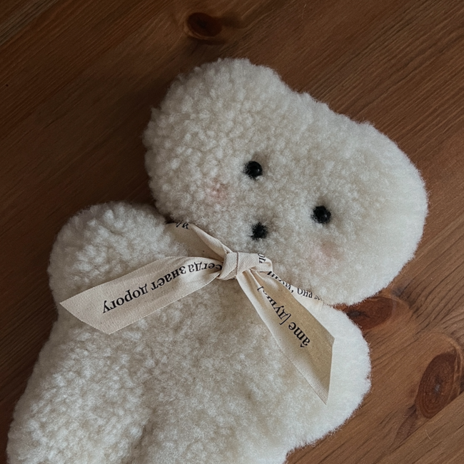 Игрушка тедди из овчины