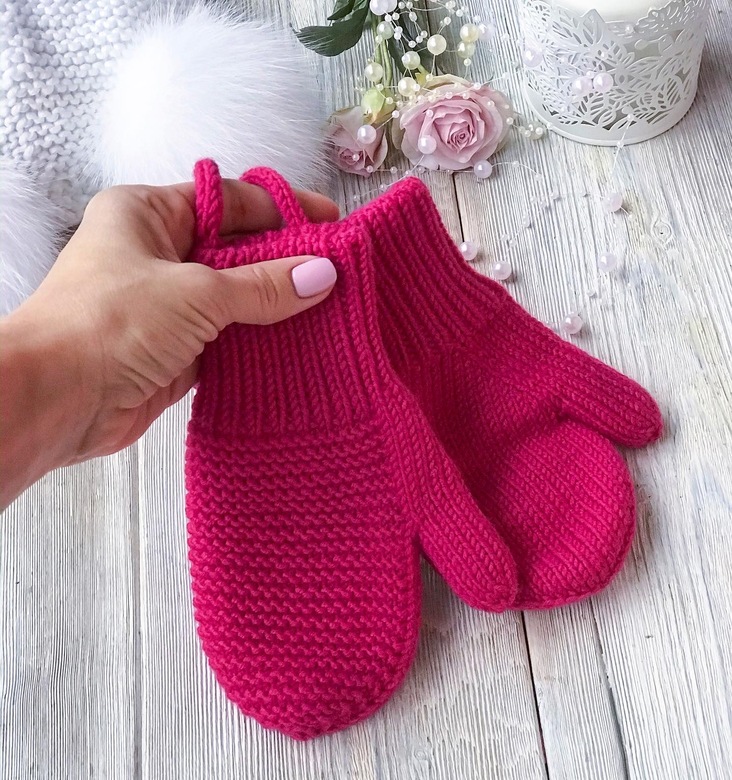 Мастер-класс «Двойные варежки Малышки»