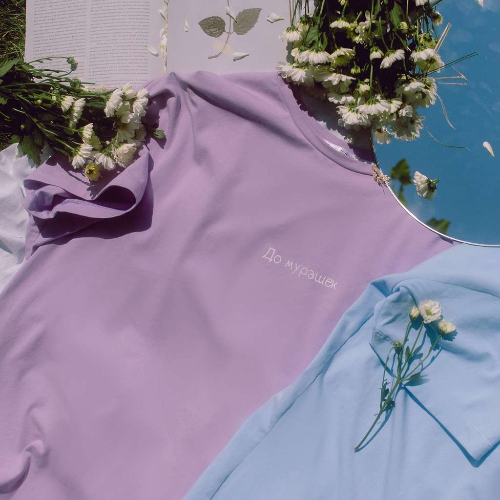 Оверсайз футболка с надписью "до мурашек"