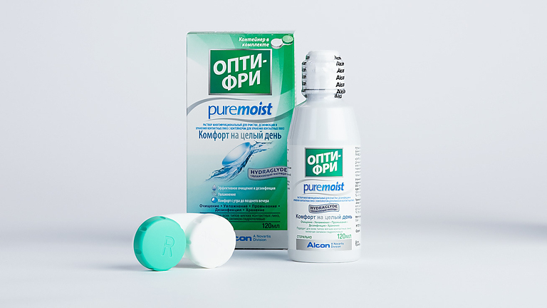 Опти-Фри® PureMoist® , раствор для контактных линз