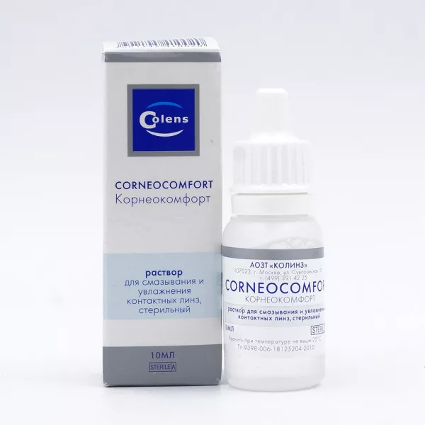 Корнеокомфорт, раствор для смазывания и увлажнения контактных  линз, 10 мл