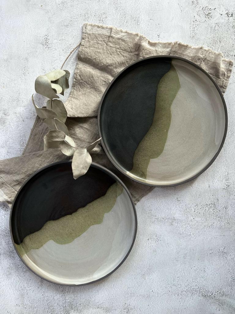 Тарелка ГОРЫ-МОРЕ с прямым бортом 21 см