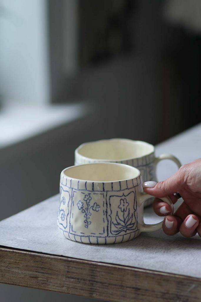 TERRA Чашка с росписью