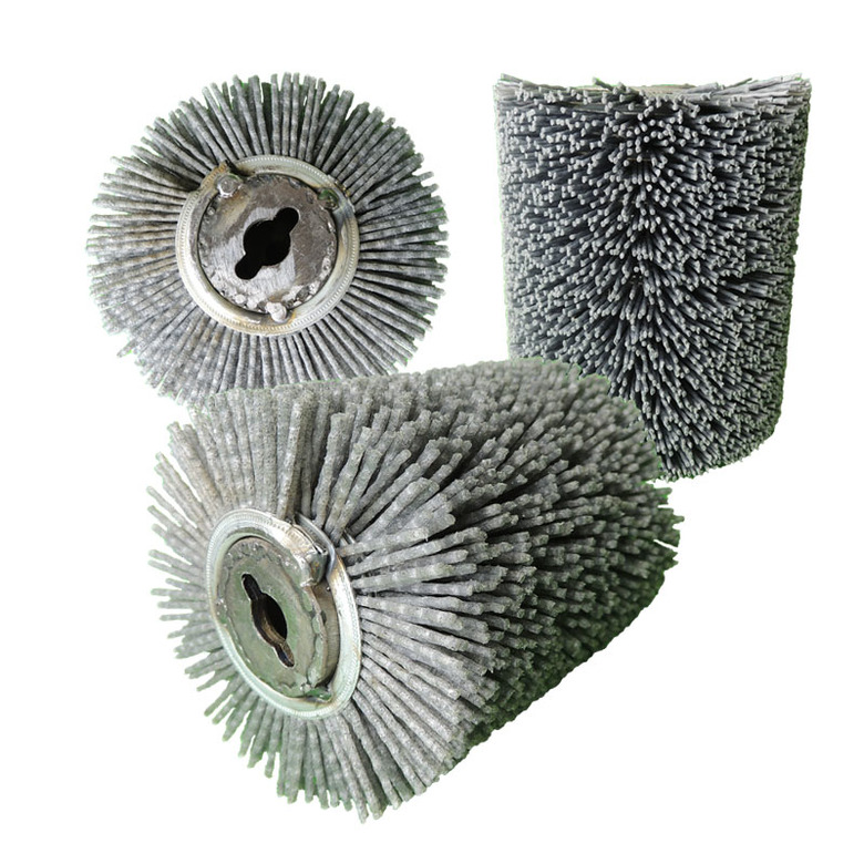 Щетка нейлоновая для Makita 9741 (Макита) спиральная, Д100*120*12,7, ворс полимер-абразив P60 P80 (тг-14)