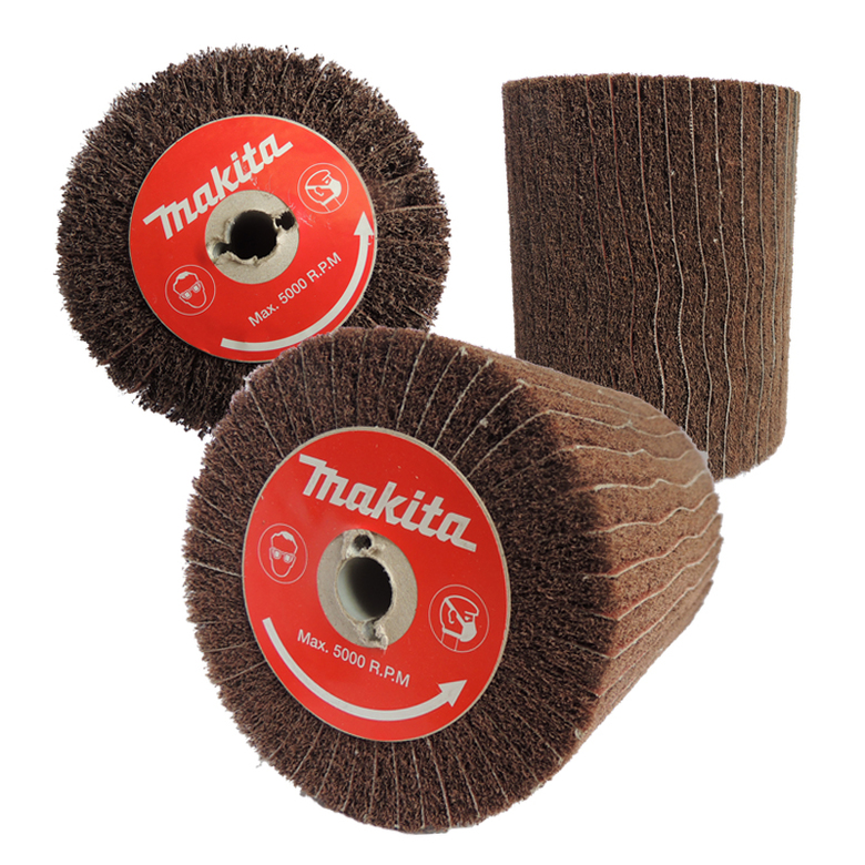 Валик абразивный P-18057 P-19233 P-19249 для Makita 9741 (Макита), Д100*120*12,7, материал шлифовальная ткань + нетканый материал с абразивом P80 P120 P180
