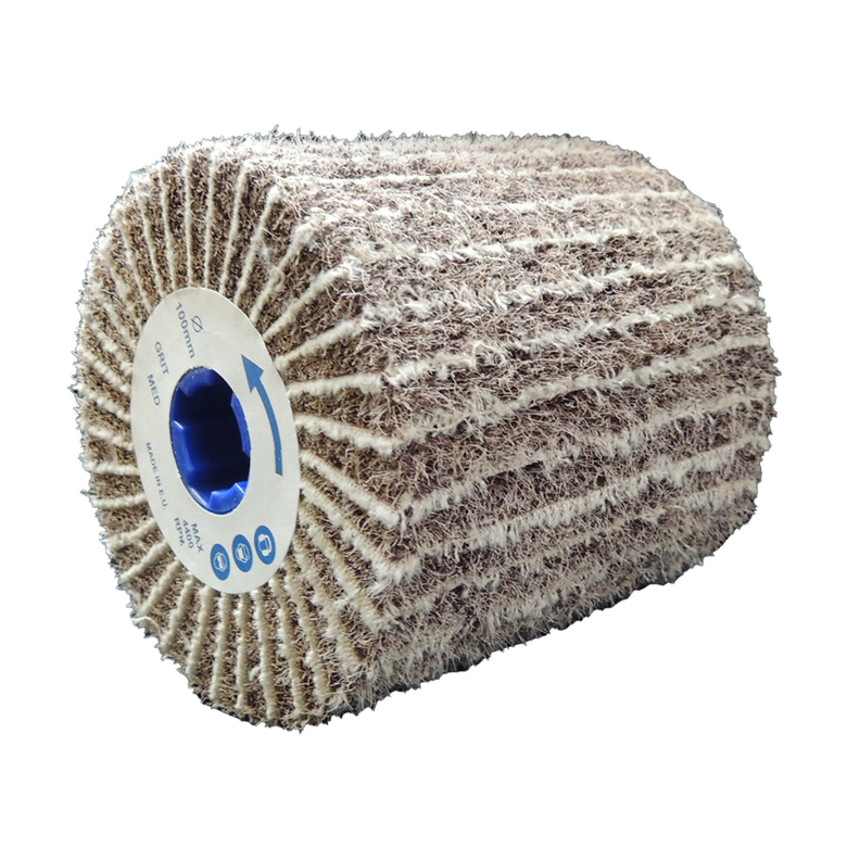 Валик Д100*100*19+4 паза, шлиф ткань + нетканый материал с абразивом P100 A4T Medium