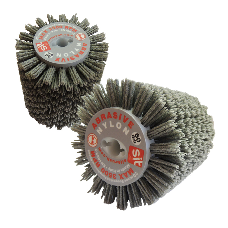 Щетка нейлоновая для Makita 9741 (Макита), Д100*120*12,7, ворс полимер-абразив P46 P60 P80