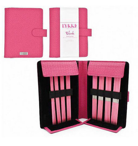 Набор чулочных спиц, длина 15 см, размеры 2 - 3.75 мм, цвет Blush Magenta