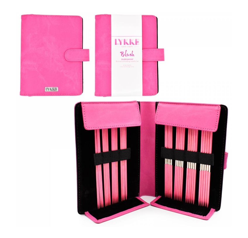 Набор чулочных спиц, длина 15 см, размеры 2 - 3.75 мм, цвет Blush Fucsia