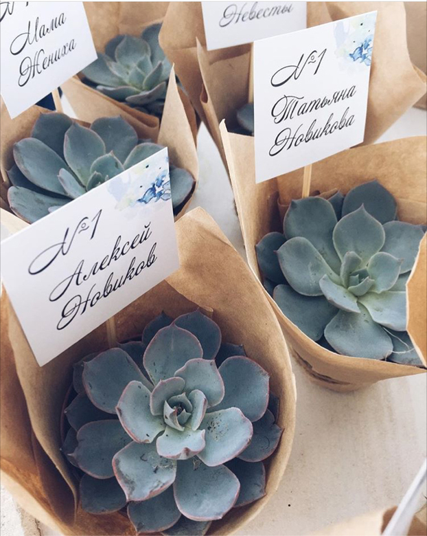 План рассадки на маленьких карточках (напечатанный вариант)