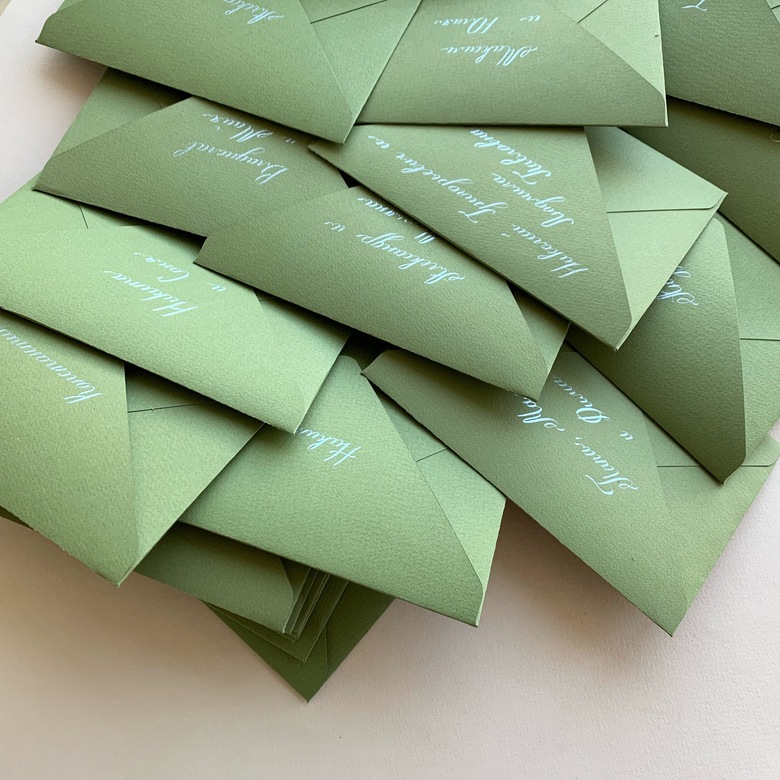 Конверт "теплый зеленый"