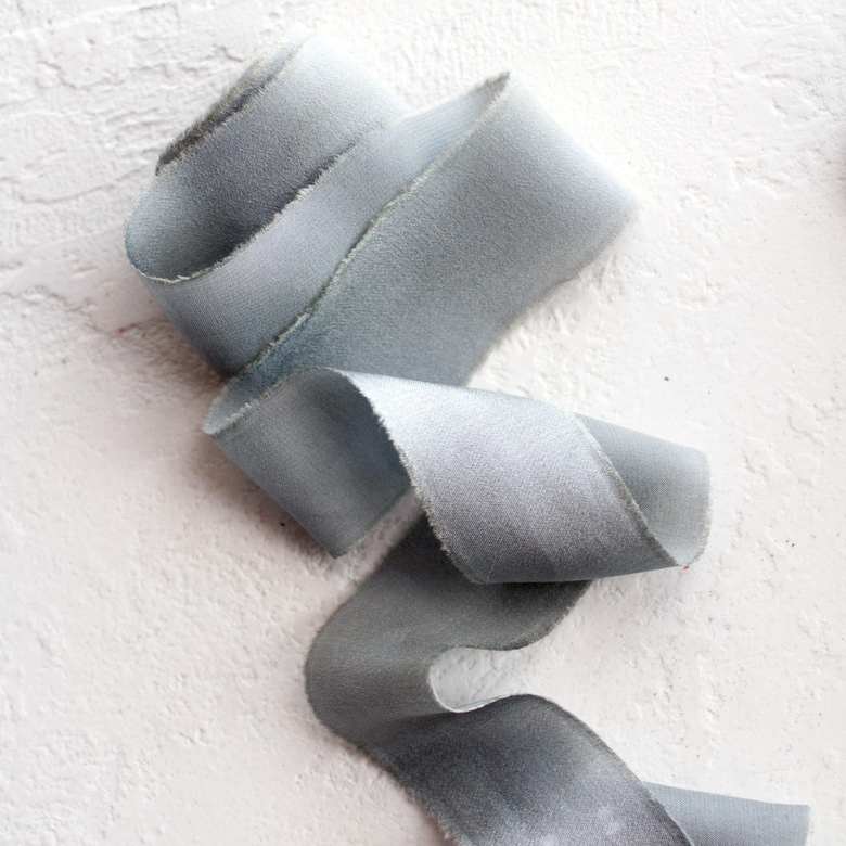 Атласная лента "графит"