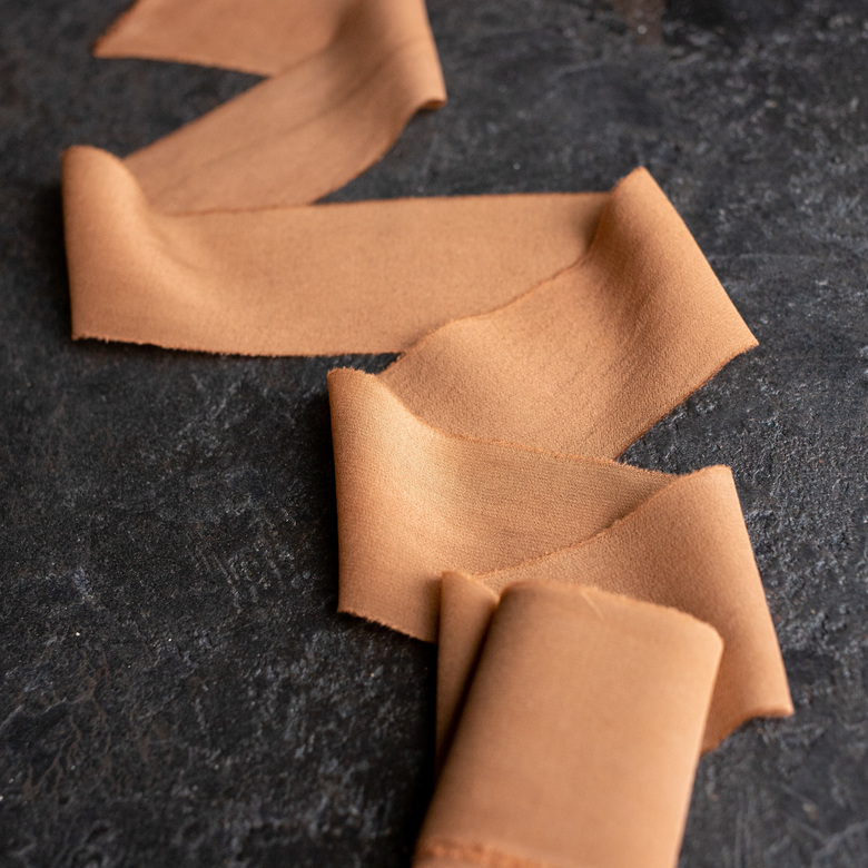 Лента из крепдешина "Корица"