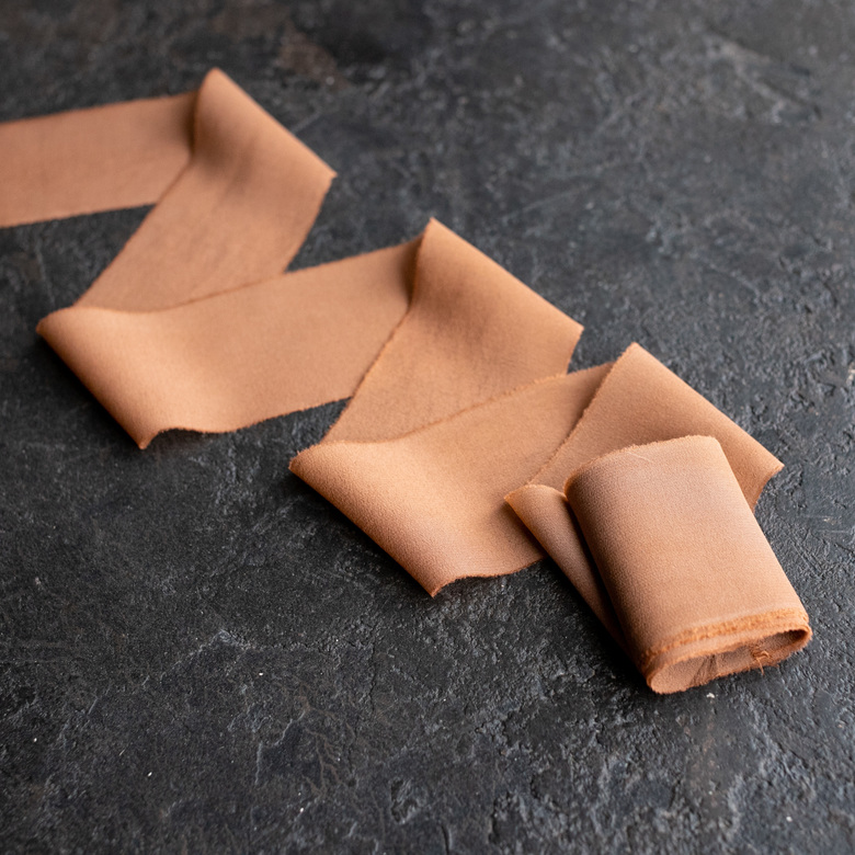 Лента из крепдешина "Корица"