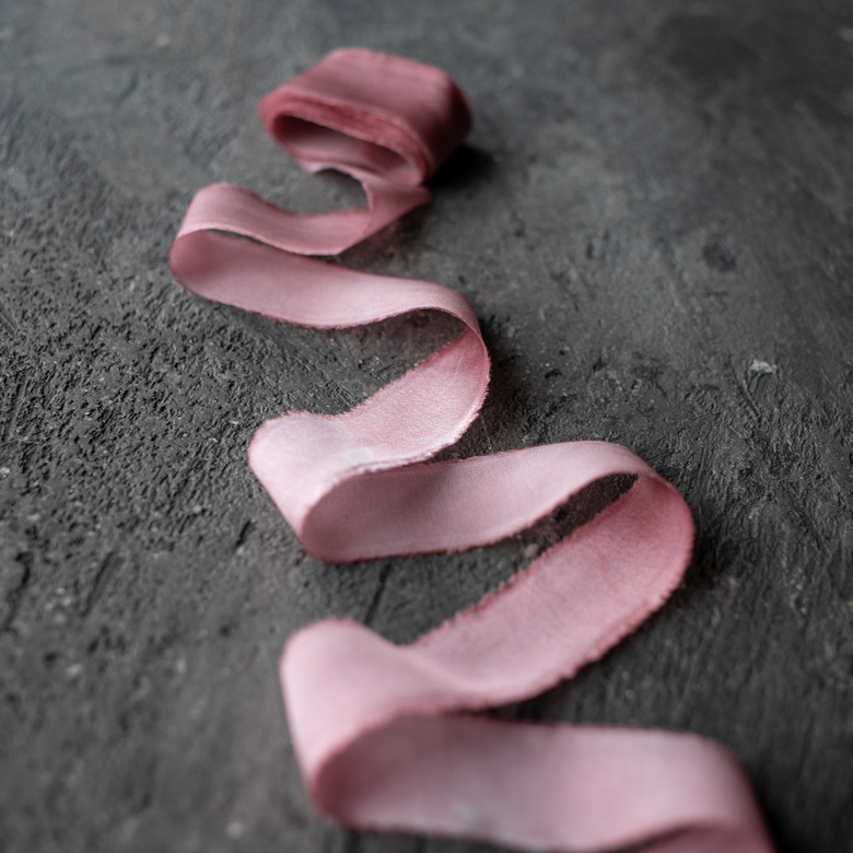 Атласная лента "Ягодный"