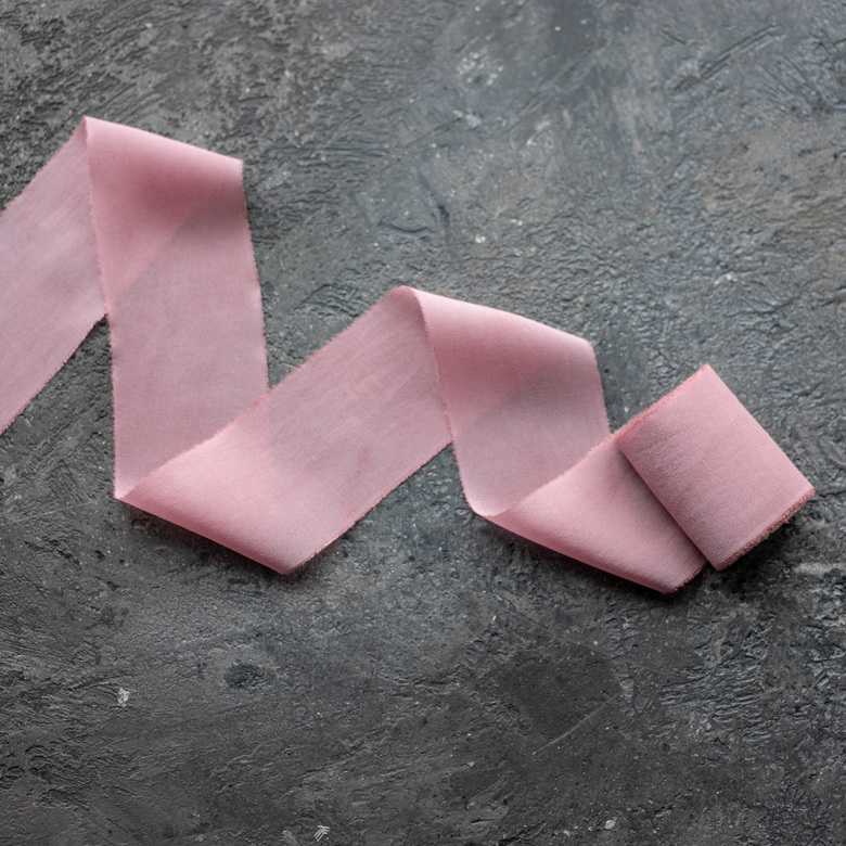 Лента из крепдешина "Ягодный"