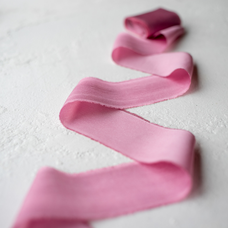 Атласная лента "Дымчатая Орхидея"