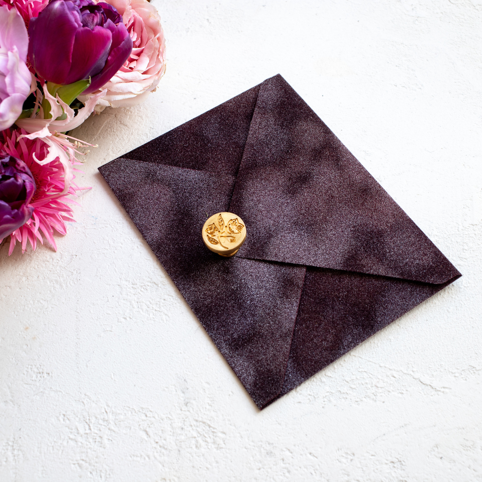 Бархатный конверт "Виноградный"