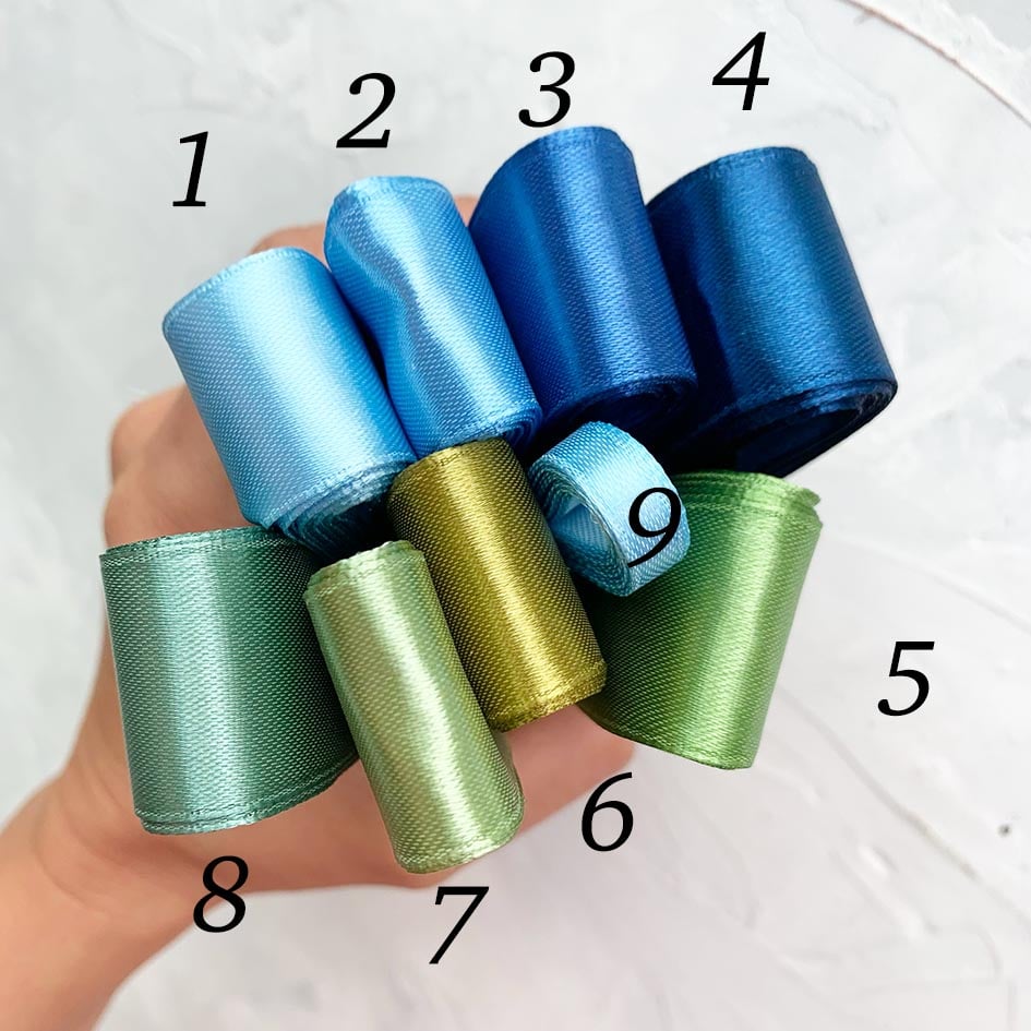 Ленты из атласа - палитра