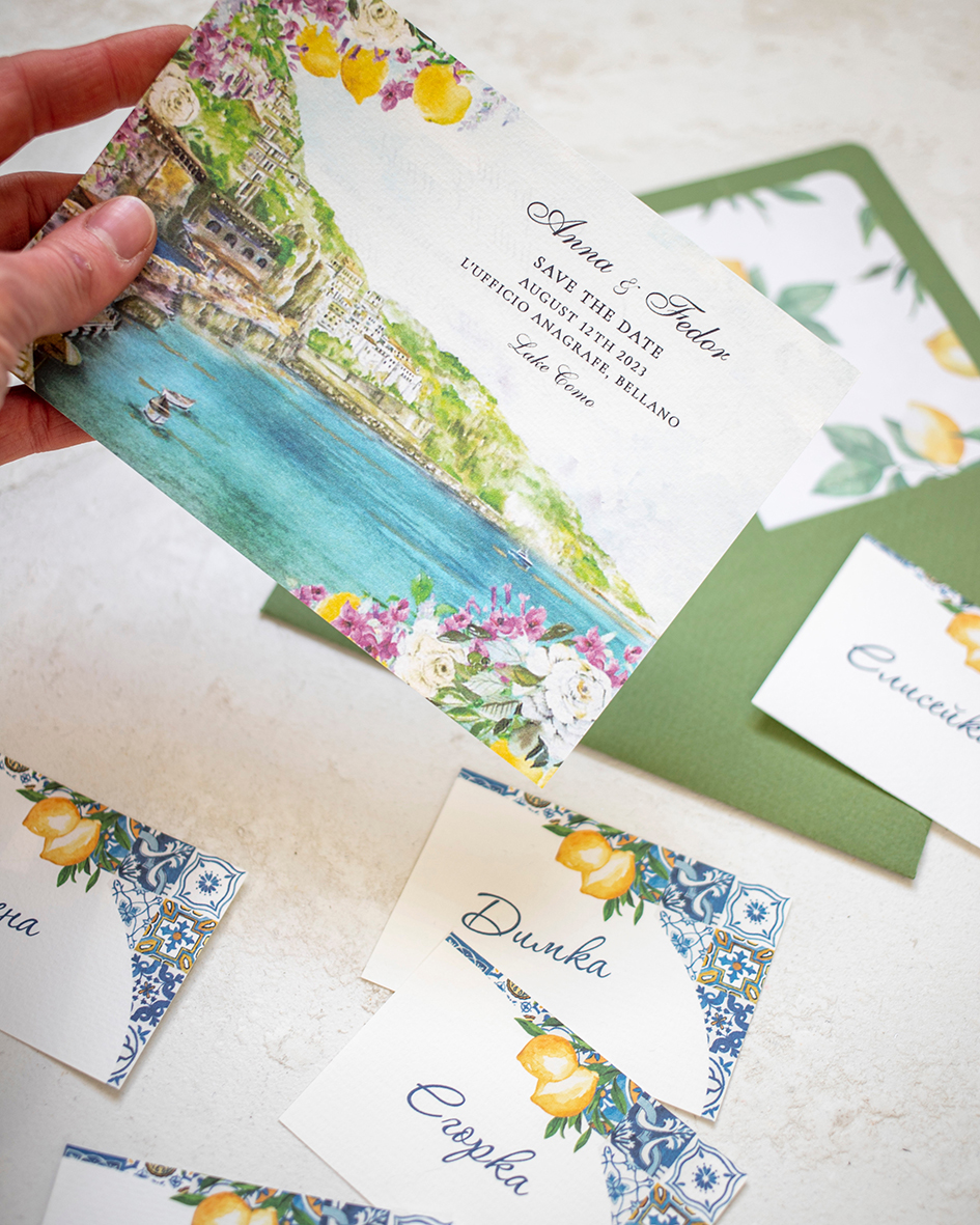 Пригласительные на свадьбу с морем