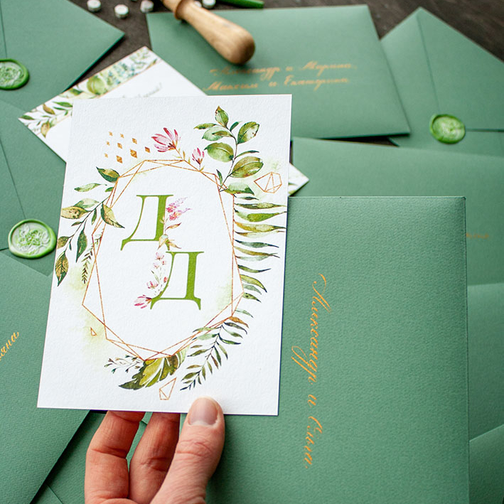 Пригласительные в рустикальном стиле