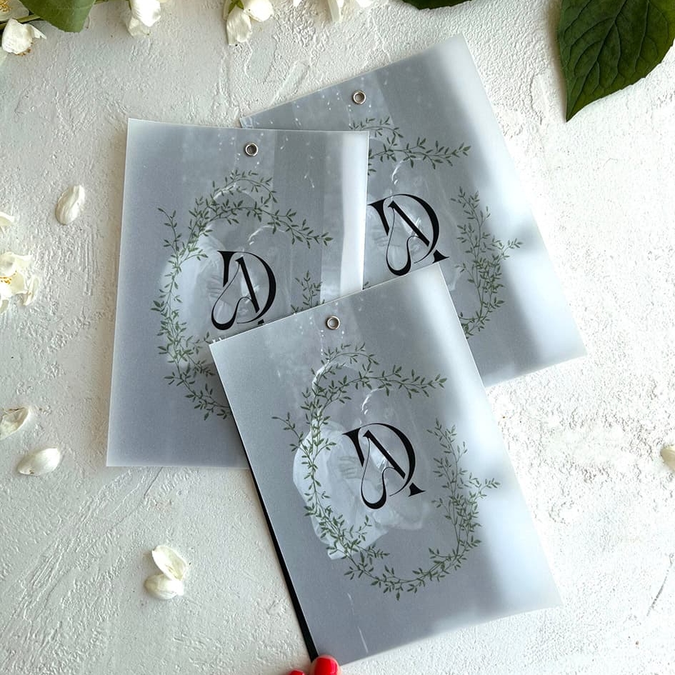 свадебные приглашения с монограммой