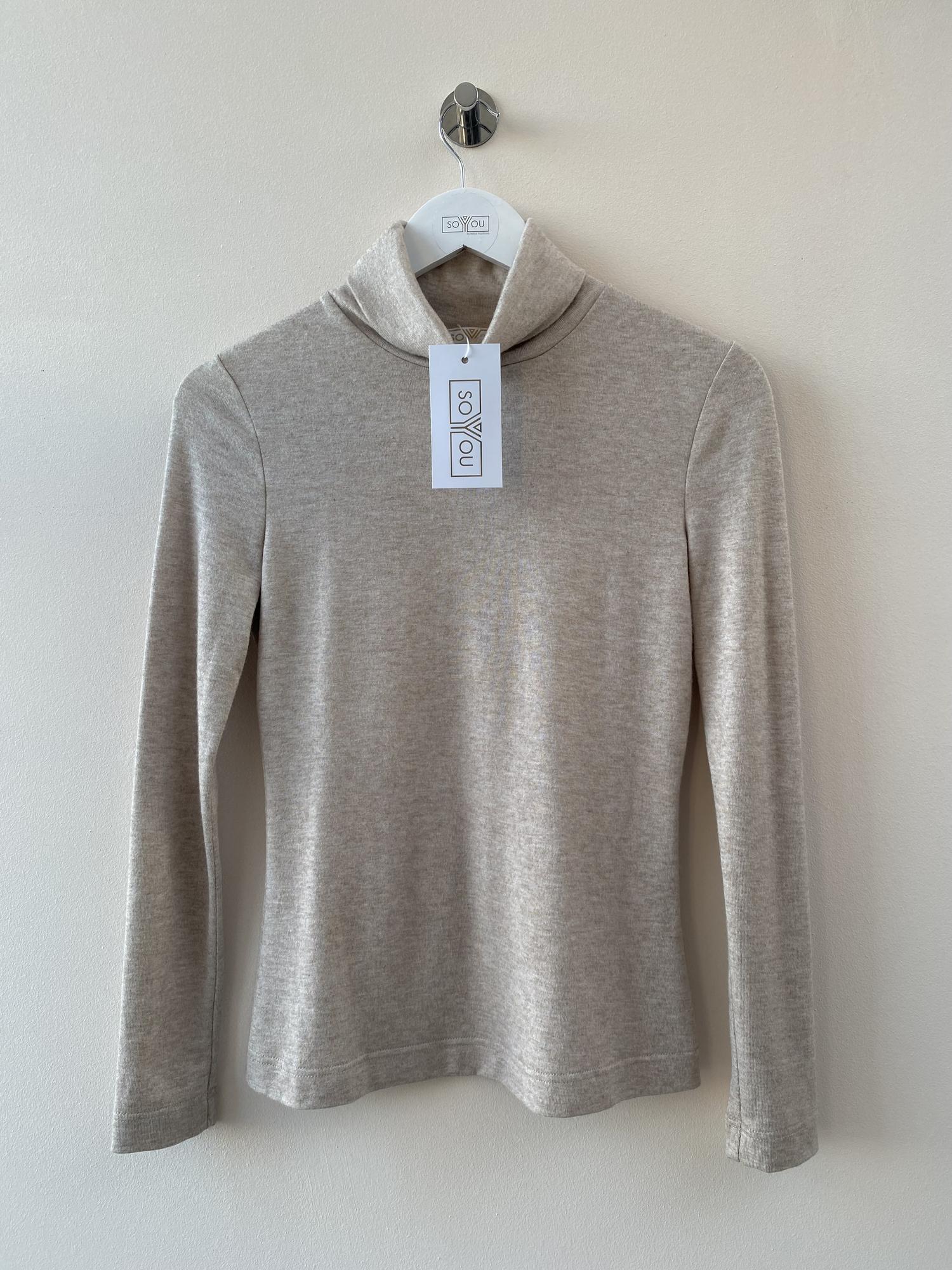 Блузка трикотажная (цвет жемчужный)