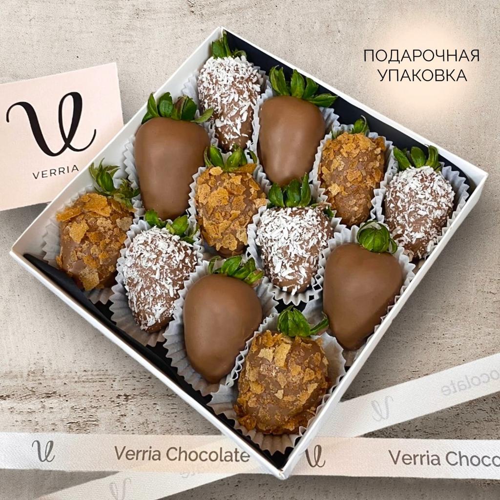 Клубника в шоколаде "Crispy" (12-16 ягод)