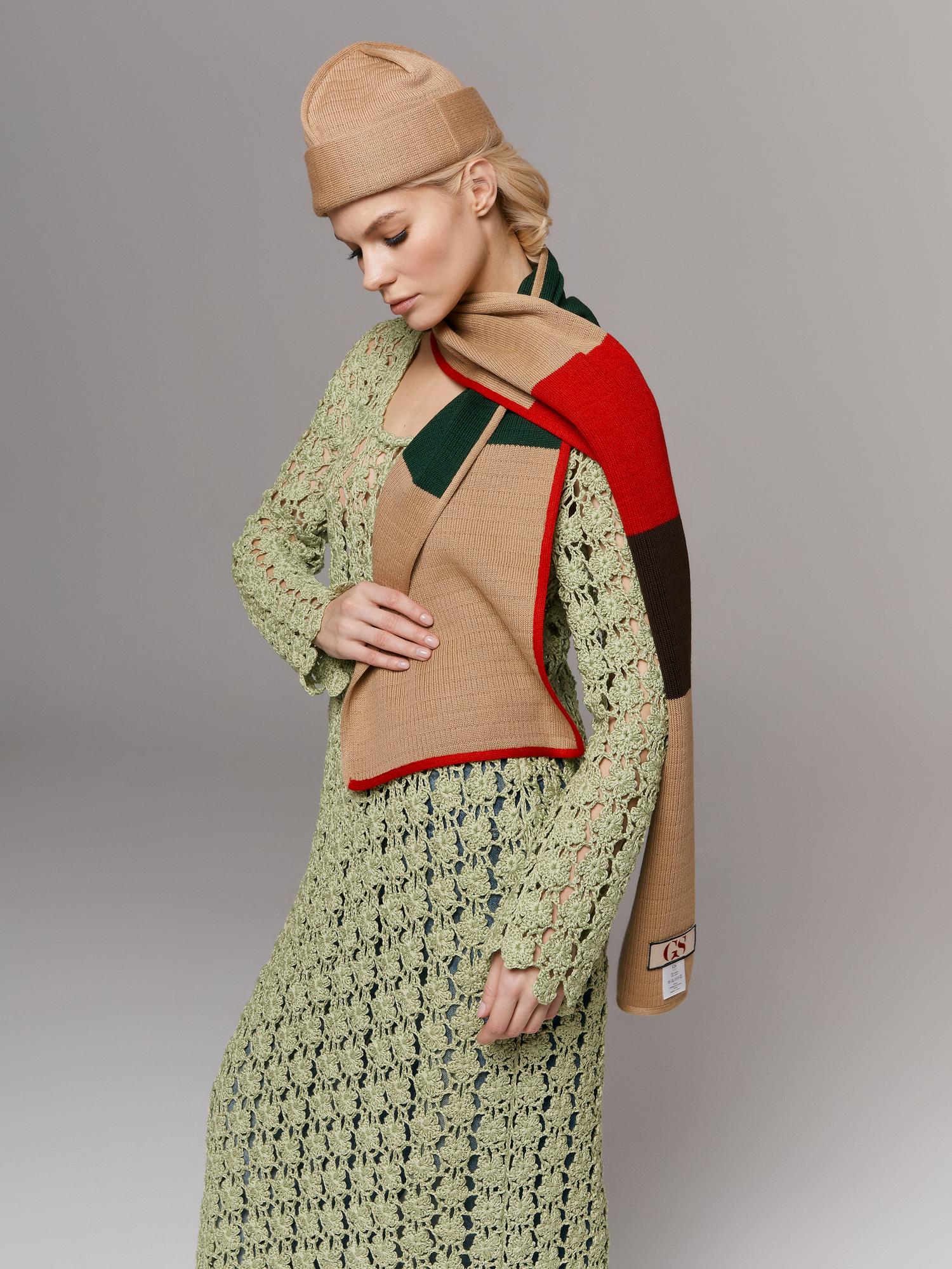 Шапочка-тюбетей, бежевый