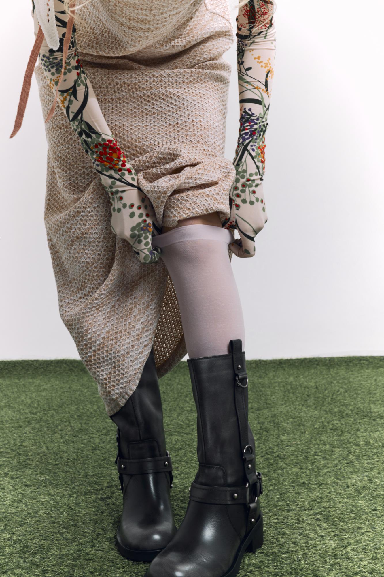 Юбка макси соты, меланж