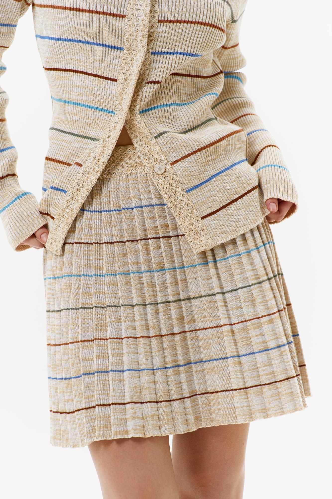 Юбка плиссе мини