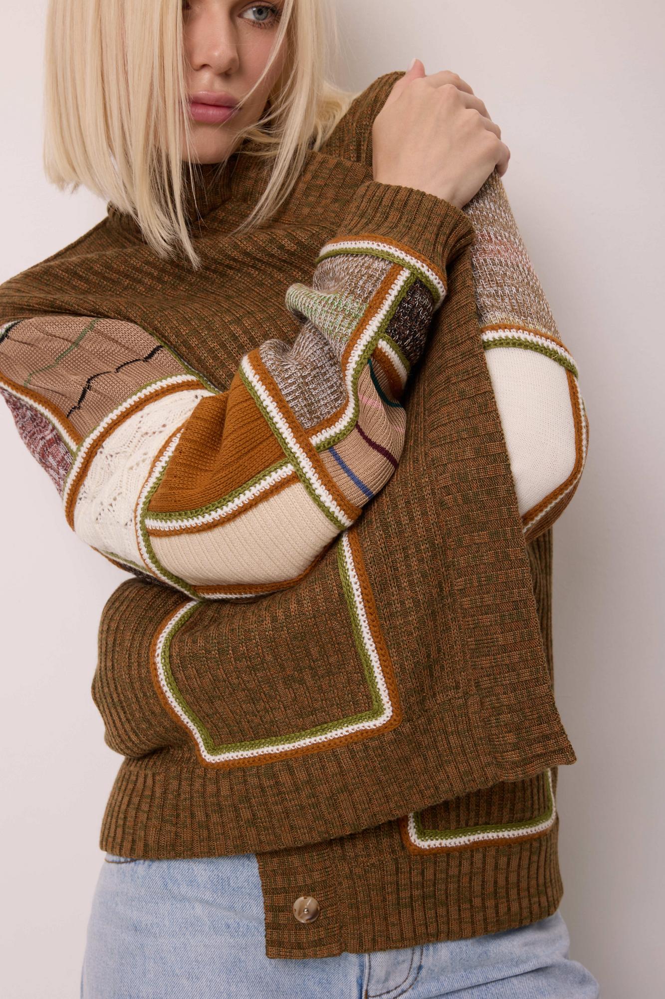 Кардиган "печворк"