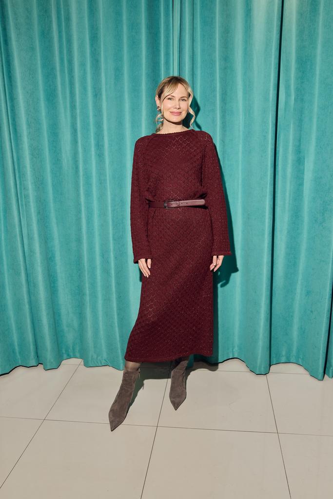 Платье люрекс, ажур