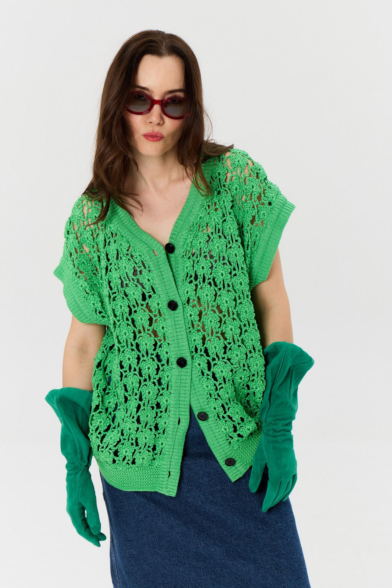 Жилет кроше