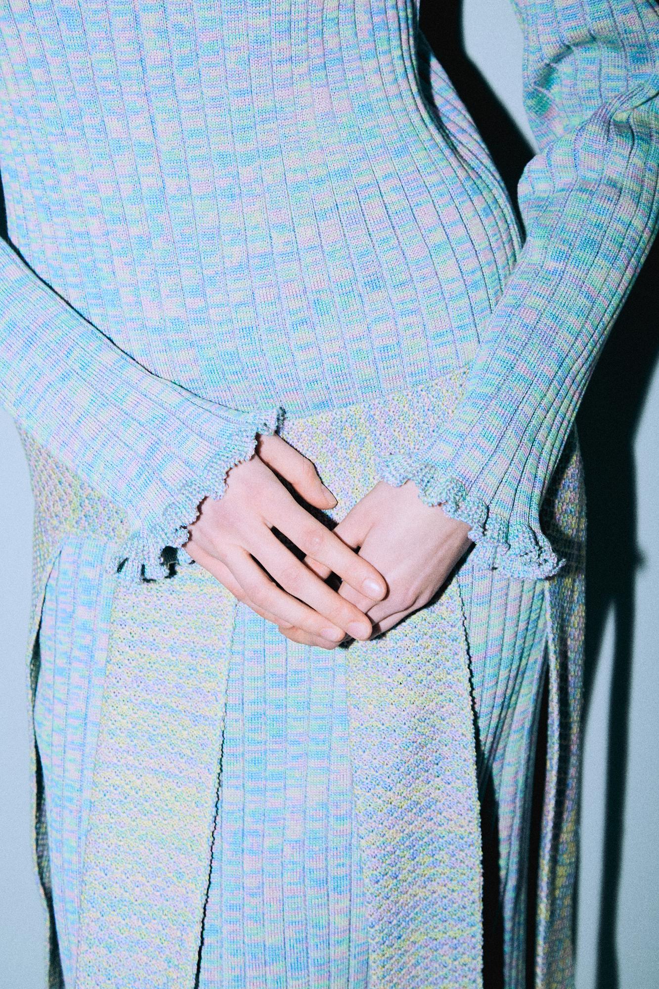 Платье меланж макси