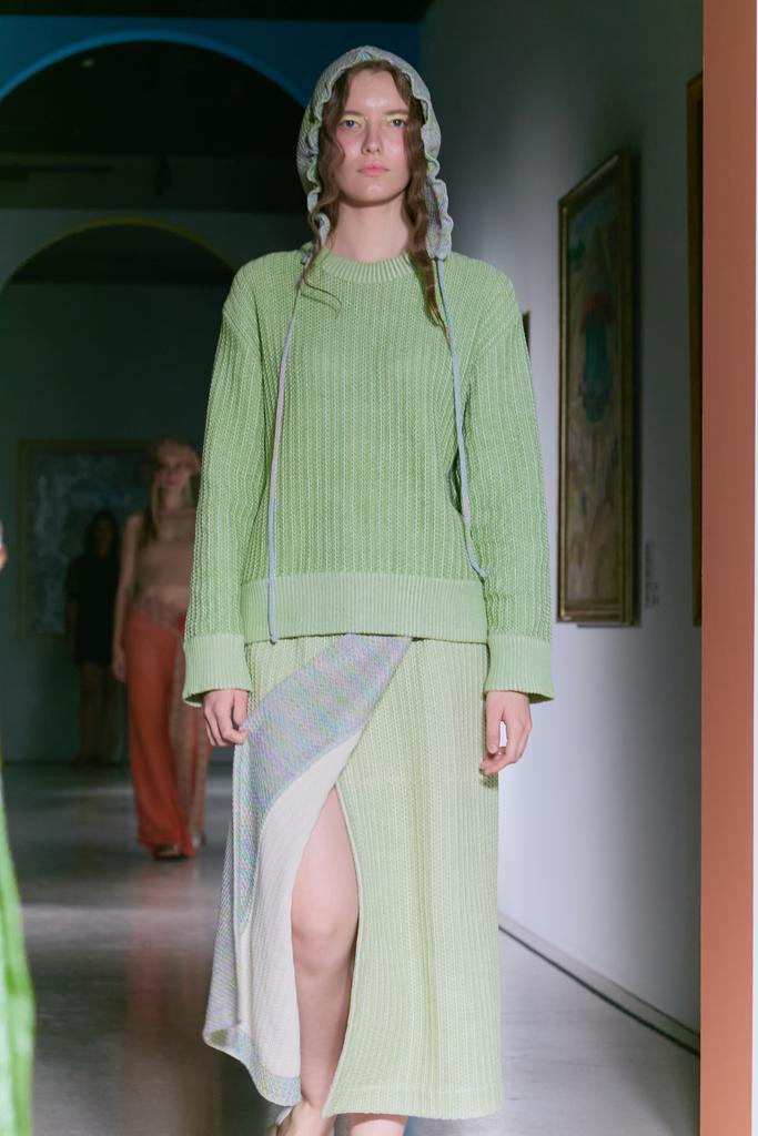 Юбка пресс меланж