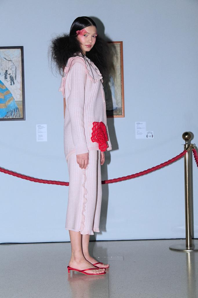 Кюлоты с декором "рюши"