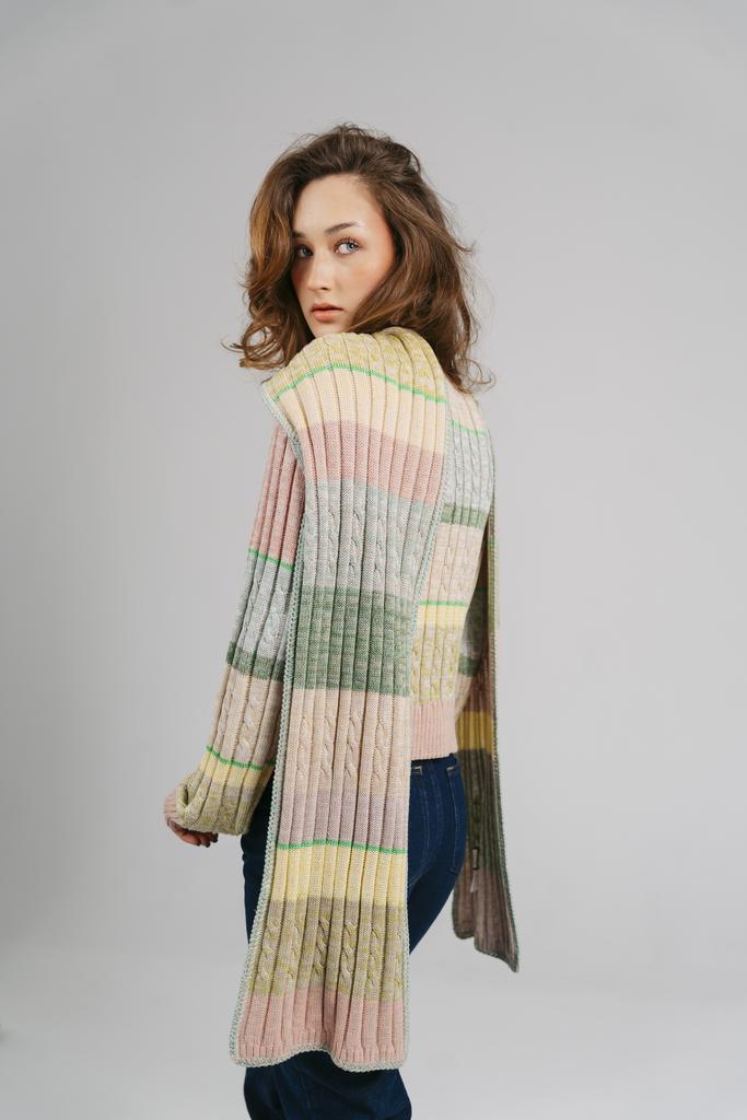 Шарф меланж, пастель