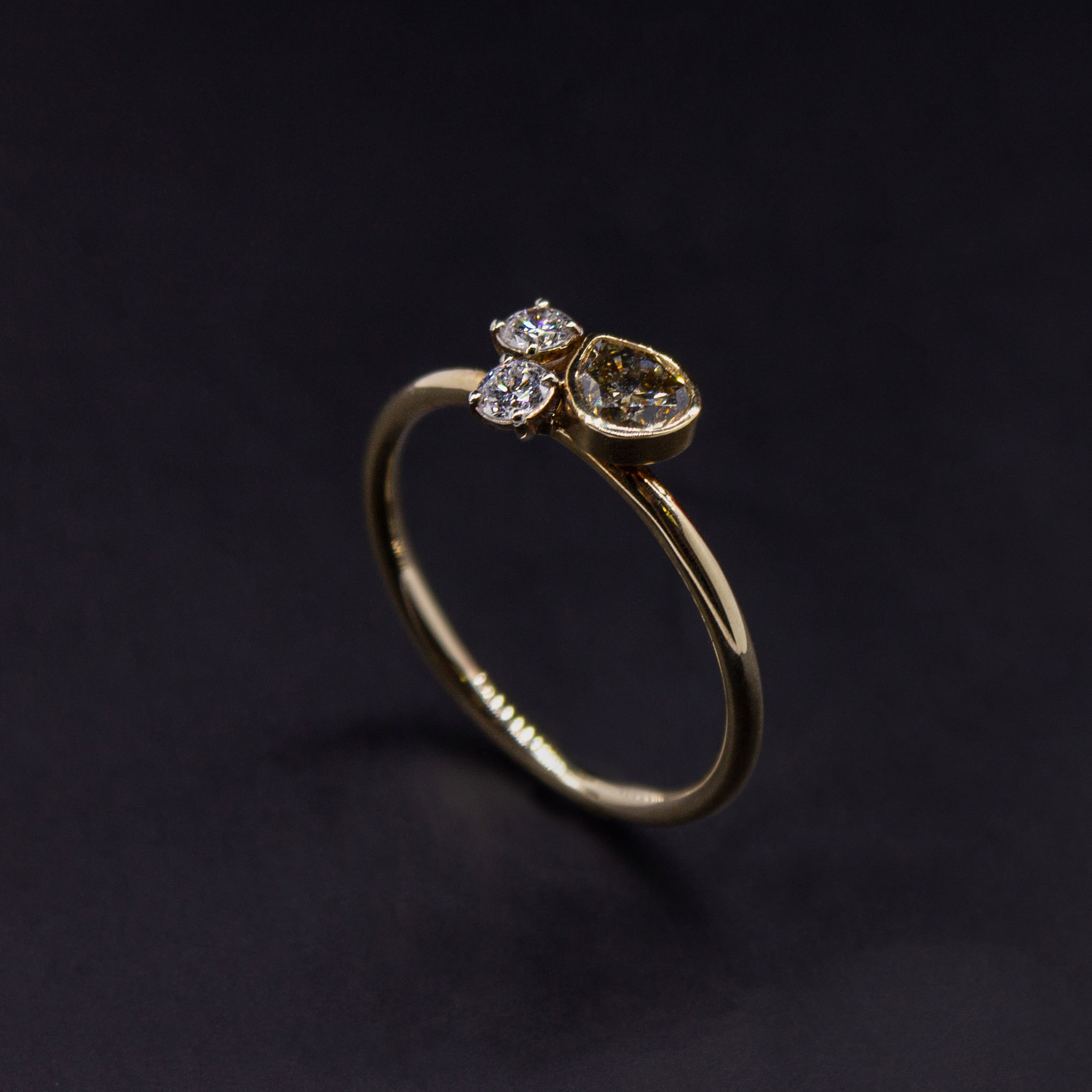 Кольцо "Груша и круги"