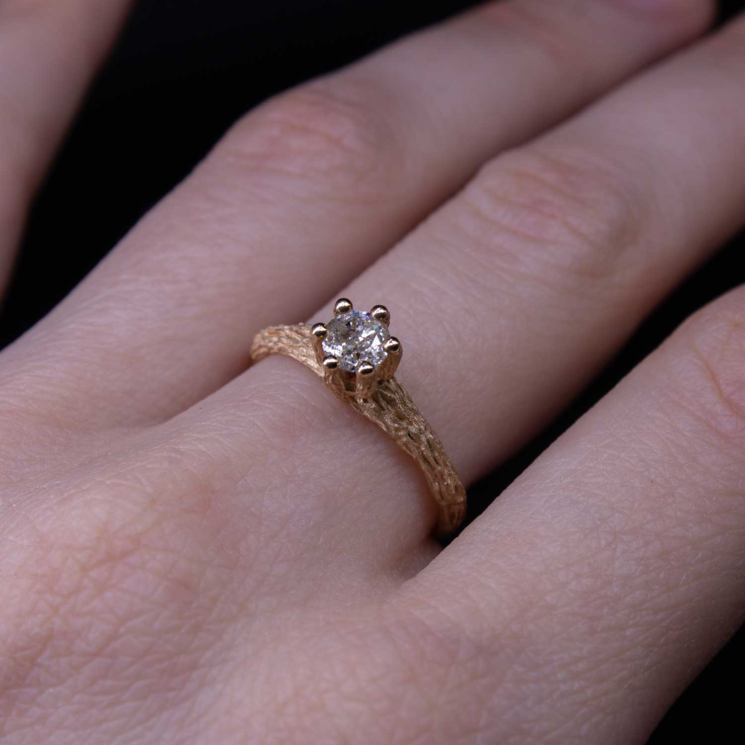 Кольцо "Ветки" 0,42кар.