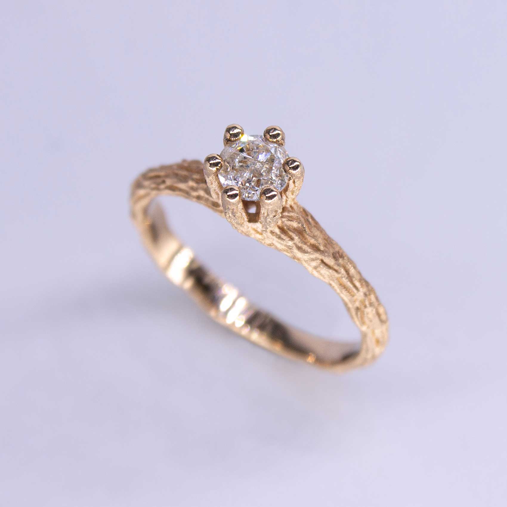 Кольцо "Ветки" 0,42кар.